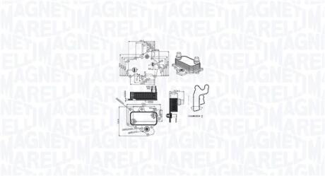 Охолоджувач мастила MAGNETI MARELLI 350300000400