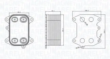 Масляный охладитель MAGNETI MARELLI 350300003300