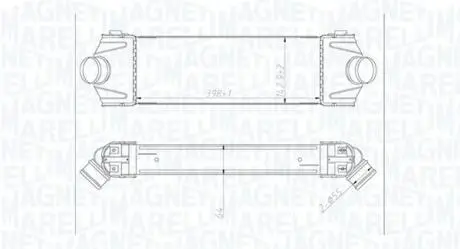 Радиатор интеркулера Ford Transit 2.4DI 00- MAGNETI MARELLI 351319204320