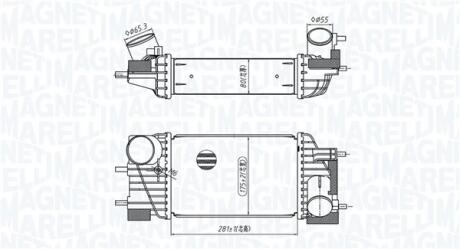 Інтеркулер NISSAN JUKE 1.6 11.12-12.19 MAGNETI MARELLI 351319205820