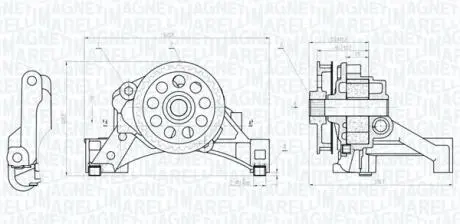 Масляна помпа VAG A1/A3/Fabia/Octavia/Rapid/Caddy III/Crafter/Golf VI/T-5 1.6Tdi/2.0Tdi MAGNETI MARELLI 351516000010