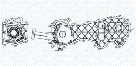 Масляний насос OPEL ASTRA J, CORSA D, CORSA D/HATCHBACK, MERIVA B 1.3D 07.06-10.15 MAGNETI MARELLI 351516000062