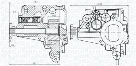 Масляний насос MERCEDES A (V177), A (W177), B SPORTS TOURER (W247), CITAN (MPV), CITAN/MINIVAN (W415), CLA (C118), CLA SHOOTING BRAKE (X118), GLA (H247), GLB (X247), DACIA DOKKER 0.9-1.4H 03.12- MAGNETI MARELLI 351516000072