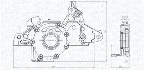 KIA Оливний насос CARENS II 1.6 02- MAGNETI MARELLI 351516000103