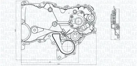 TOYOTA Оливний насос YARIS 99- MAGNETI MARELLI 351516000104