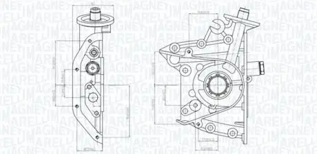HYUNDAI Оливний насос ACCENT I 94-, ACCENT II 00- MAGNETI MARELLI 351516000113