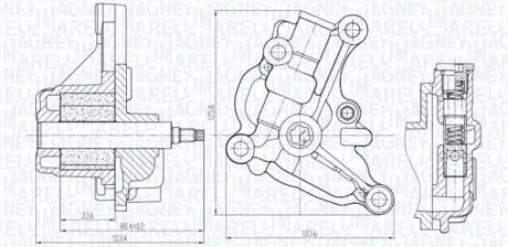 NISSAN Оливний насос JUKE 1.6 10-, NV200 1.6 10-, QASHQAI / QASHQAI +2 I 1.6 07- MAGNETI MARELLI 351516000154