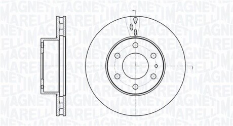 Диск гальмівний MAGNETI MARELLI 361302040482 (фото 1)