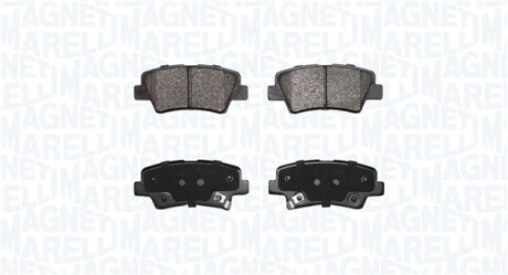 Колодки гальмівні (задні) Hyundai Elantra/Sonata/Tucson/i40 04- MAGNETI MARELLI 363916060852