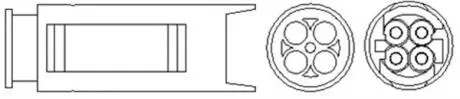 Лямбда-зонд BMW/LAND ROVER 4 przewody, 990mm, 2.1 Ohm, 17W, PALCOWA MAGNETI MARELLI 466016355079