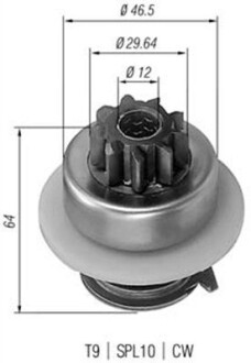 Ведущая шестерня, стартер MAGNETI MARELLI 940113020074