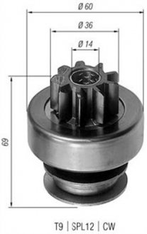 Бендікс стартера MAGNETI MARELLI 940113020128 (фото 1)