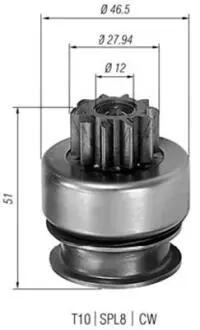 Бендикс стартера MAGNETI MARELLI 940113020178