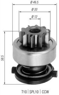 Бендікс стартера MAGNETI MARELLI 940113020252 (фото 1)