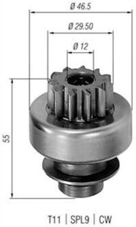 Бендікс стартера MAGNETI MARELLI 940113020306