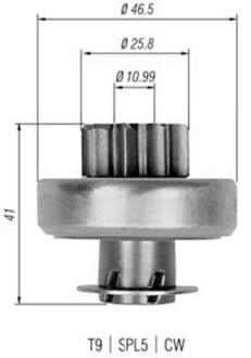 Бендікс стартера MAGNETI MARELLI 940113020324