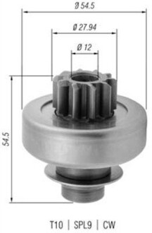 Бендікс стартера MAGNETI MARELLI 940113020379