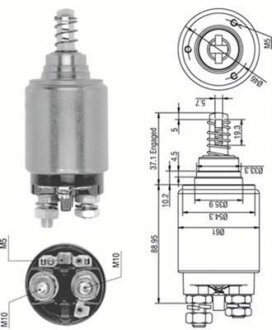 Тягове реле, стартер MAGNETI MARELLI 940113050252