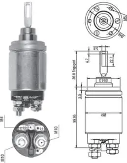 Тягове реле, стартер MAGNETI MARELLI 940113050259