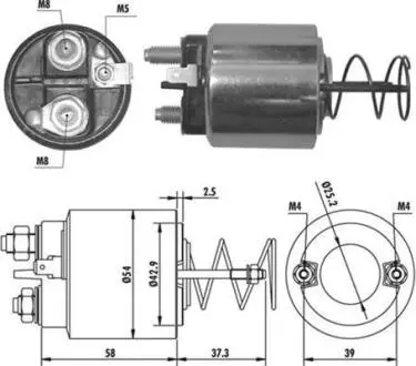 Тягове реле, стартер MAGNETI MARELLI 940113050371