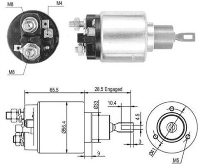 Тягове реле, стартер MAGNETI MARELLI 940113050461