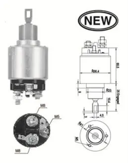 Тяговое реле, стартер MAGNETI MARELLI 940113050557