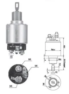 Тягове реле, стартер MAGNETI MARELLI 940113050558