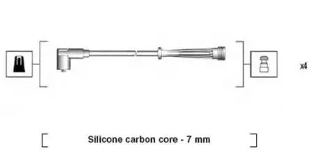 Проволока зажигания, набор MAGNETI MARELLI 941145380735
