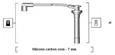 Комплект проводов зажигания MAGNETI MARELLI 941295120858