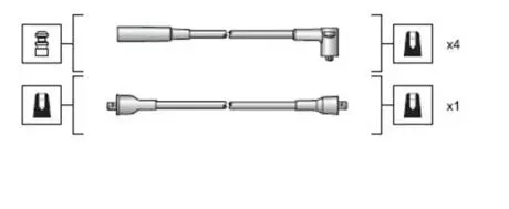 Проволока зажигания, набор MAGNETI MARELLI 941318111023