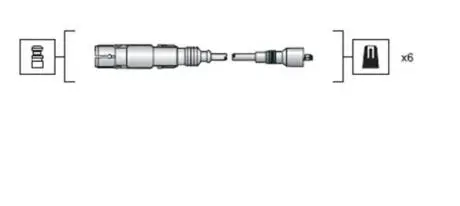Проволока зажигания, набор MAGNETI MARELLI 941318111043