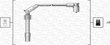 Проволока зажигания, набор MAGNETI MARELLI 941318111159