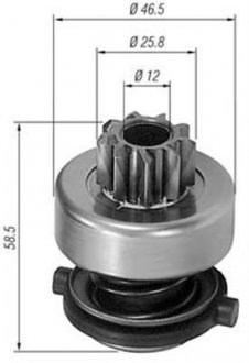 Бендікс стартера MAGNETI MARELLI AMB0138 (фото 1)