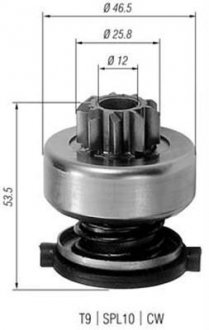 Бендикс стартера MAGNETI MARELLI AMB0226