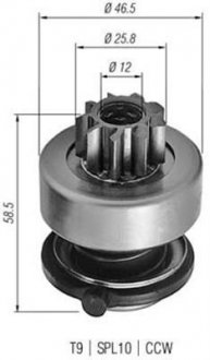 Бендікс стартера MAGNETI MARELLI AMB0255