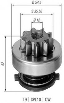 Бендікс стартера MAGNETI MARELLI AMB0282