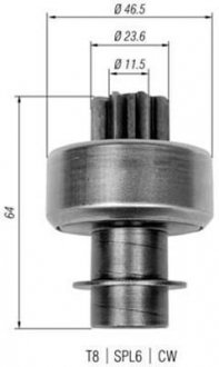 Бендікс стартера MAGNETI MARELLI AMB0336 (фото 1)