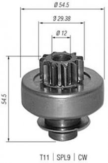 Бендикс стартера MAGNETI MARELLI AMB0347