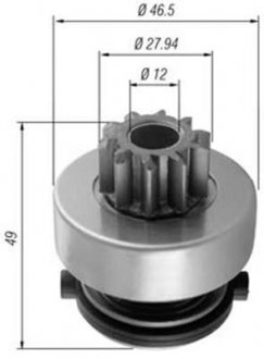 Бендікс стартера MAGNETI MARELLI AMB0353