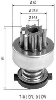 Бендикс стартера MAGNETI MARELLI AMB0403