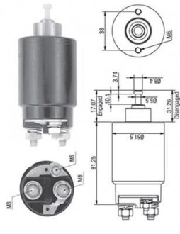 Втягивающее реле стартера MAGNETI MARELLI AME0264 (фото 1)