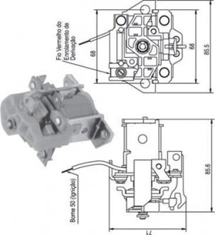 Втягивающее реле стартера MAGNETI MARELLI AME0336