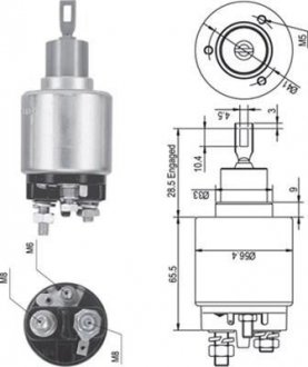 Втягивающее Ford MAGNETI MARELLI AME0344 (фото 1)