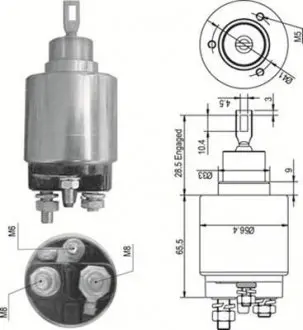 Соленоид стартера MAGNETI MARELLI AME0348