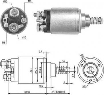 Электромагнит стартера MAGNETI MARELLI AME0389