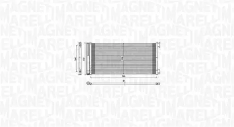 Конденсер кондиціонера MAGNETI MARELLI BC808