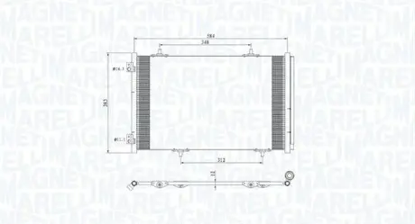 Конденсер кондиціонера MAGNETI MARELLI BC812