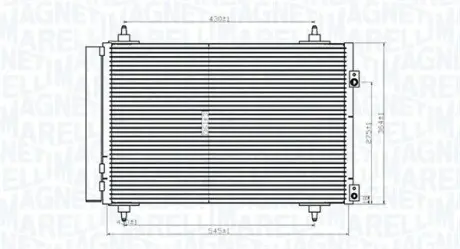 Конденсер кондиціонера MAGNETI MARELLI BC820