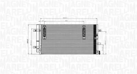 Конденсер кондиціонера MAGNETI MARELLI BC827