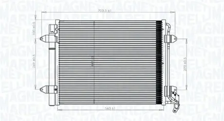 Конденсер кондиціонера MAGNETI MARELLI BC833